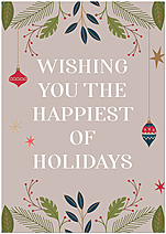 And a new year of hope, happiness, and peace. Happiest of Holidays H2634KW-AA